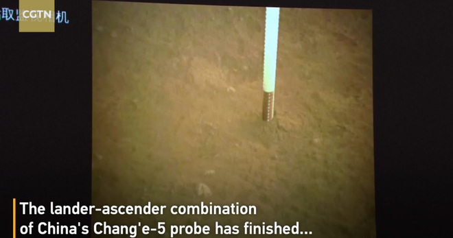 Chang'e-5 probe, nakuha ang mga sample sa ilalim ng Buwan