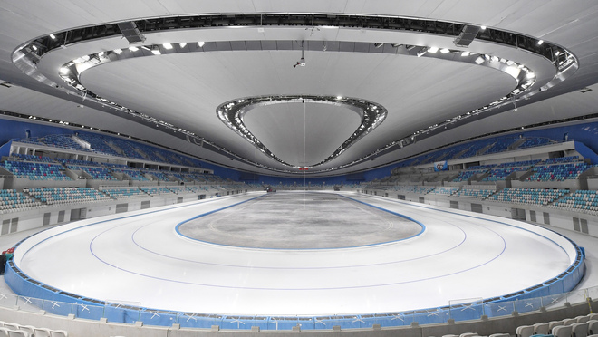 Paggawa ng ice surface sa 2022 Winter Olympics speed skating venue, natapos_fororder_428a494ca70b4bf6992c02980728dc40