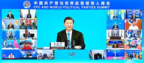 CPC at World Political Parties Summit, idinaos; Pangulong Xi Jinping ng Tsina, dumalo at nagtalumpati_fororder_20210707XiSummit550