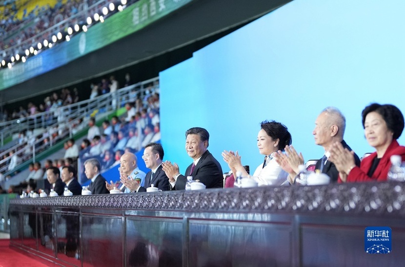 Khai mạc trọng thể Đại hội Thể dục thể thao toàn quốc Trung Quốc lần thứ 14 - Tổng Bí thư Trung Quốc Tập Cận Bình tham dự và tuyên bố khai mạc_fororder_kaim20210916a