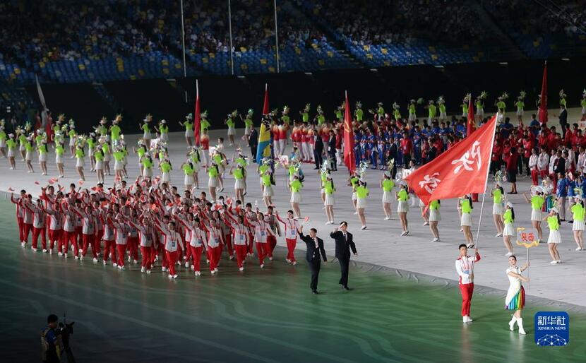 Khai mạc trọng thể Đại hội Thể dục thể thao toàn quốc Trung Quốc lần thứ 14 - Tổng Bí thư Trung Quốc Tập Cận Bình tham dự và tuyên bố khai mạc_fororder_kaim20210916c