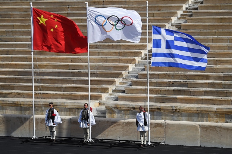 Olimpiyat meşalesi teslim töreni Atina’da düzenlendi_fororder_mesale2
