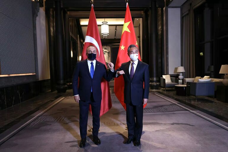 Çin ve Türkiye dışişleri bakanları bir araya geldi_fororder_917516711