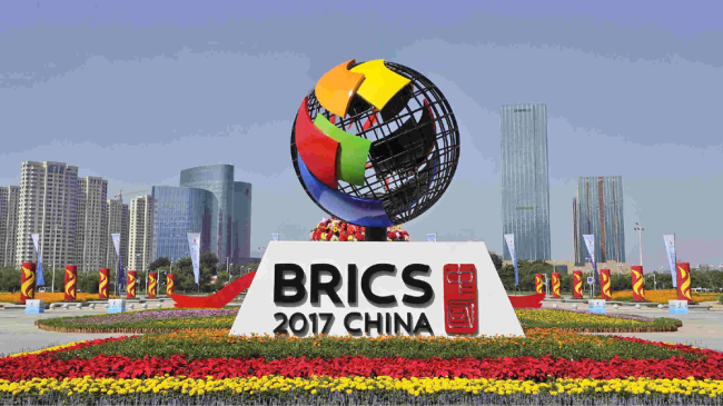The 9th BRICS Summit is held in Xiamen, southeast China's Fujian Province, from September 3 to 5, 2017. [Photo: CGTN]