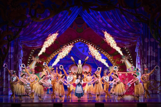 A scene of the Broadway musical "Beauty and the Beast" [Photo: CGTN via Braodway]