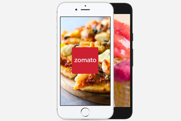 The app of Zomato, an Indian online restaurant search and food ordering company, is displayed on a smartphone. [Photo: zomato.com]