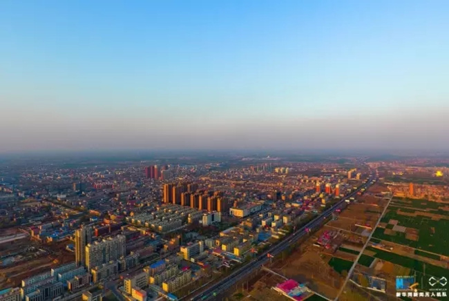 An aerial photo of Rongcheng county, north China's Hebei Province. [File Photo: Xinhua]