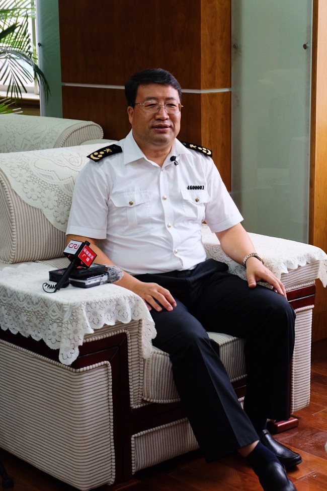 Sun Yuning, Director of the Zhengzhou Customs District [Photo: China Plus/Huang Yue]