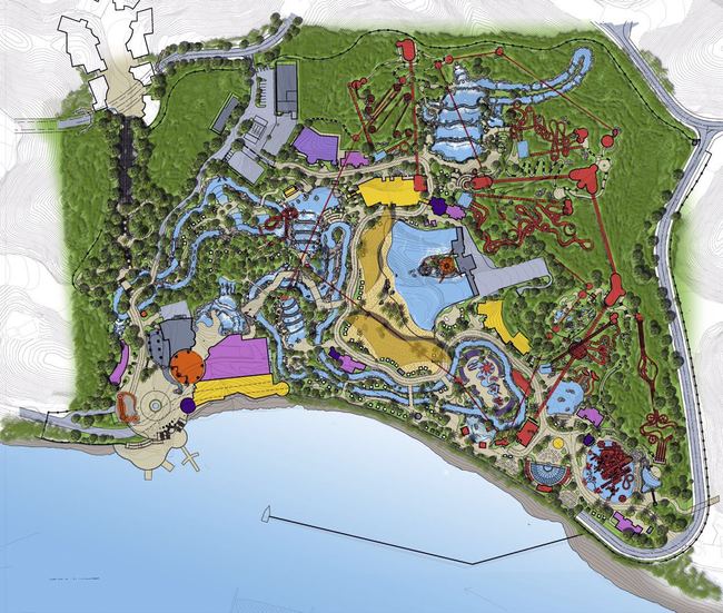 The layout of China Dinosaur Island Cultural Industrial Park [Photo provided by the Chishui government]