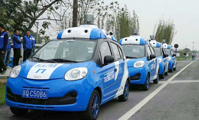 Baidu's driverless cars being test on the roads. [File Photo: chinaz.com]