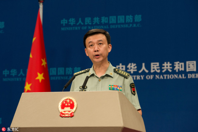 Wu Qian, spokesman for the Ministry of National Defense. [File photo: IC]
