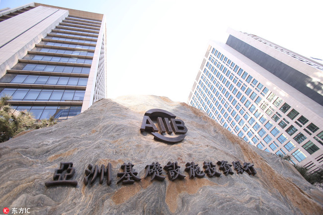 View of the headquarters of the Asian Infrastructure Investment Bank (AIIB) in Beijing, China, 11 December 2017.[Photo:IC]