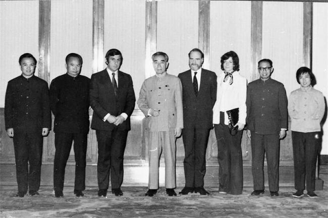 (R5: the late Chinese premier Zhou Enlai; R3: Shelley Warner) [Photo: courtesy by Shelley Warner]