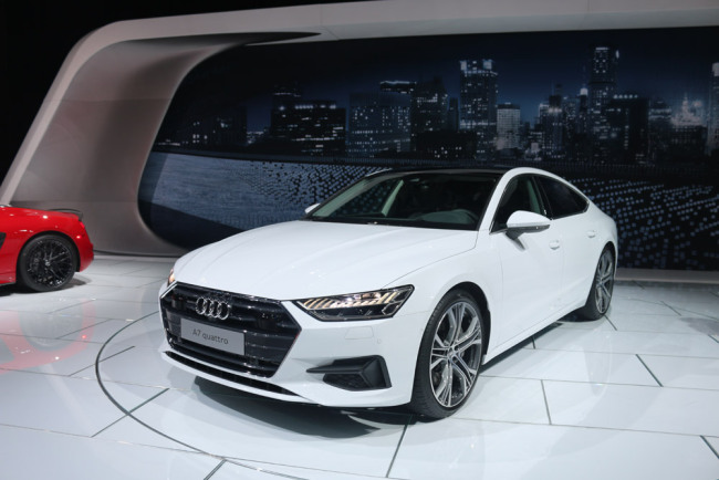 The 2019 edition Audi A7 which features automated parking technology was released at the 2018 NAIAS. [Photo: Liu Kun/China Plus]