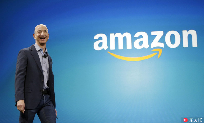Amazon founder and CEO Jeff Bezos. [File Photo: IC]
