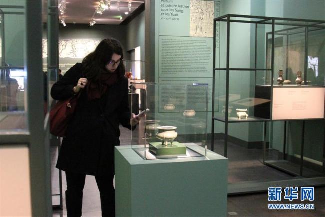 From fragrance burners to incense tables, the pieces allow visitors to explore the history of perfume in China and its most brilliant creations.[Photo: Xinhua]