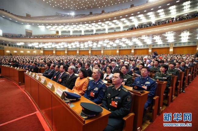 The Constitutional oath-taking ceremony at the seventh plenum of the first session of the 13th National People's Congress (NPC) will be held at the Great Hall of the People in Beijing, on Monday, March 19 2018. [Photo: Xinhua]