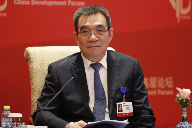 Former World Bank chief economist Justin Yifu Lin at the China Development Forum on March 24, 2018, in Beijing. [Photo: VCG]