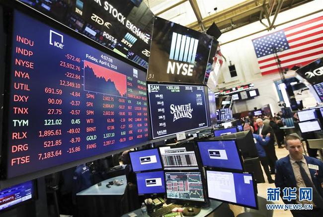 U.S. stocks fell sharply on Friday amid escalating trade tensions between China and the United States. [Photo: Xinhua] 