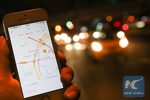 Didi Chuxing, China's leading ride-hailing online platform, announced Friday that it will suspend its "hitch" service nationwide for a week for rectification, after a driver was suspected of killing a flight attendant who used the Didi app Saturday night in Zhengzhou, Henan province. [Photo: Xinhua]