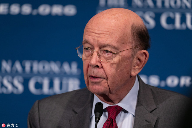 Wilbur Ross, the 39th U.S. Secretary of Commerce, speaks at the National Press Club (NPC) Headliners Luncheon in Washington, D.C., on Monday, May 14, 2018. [Photo: IC]