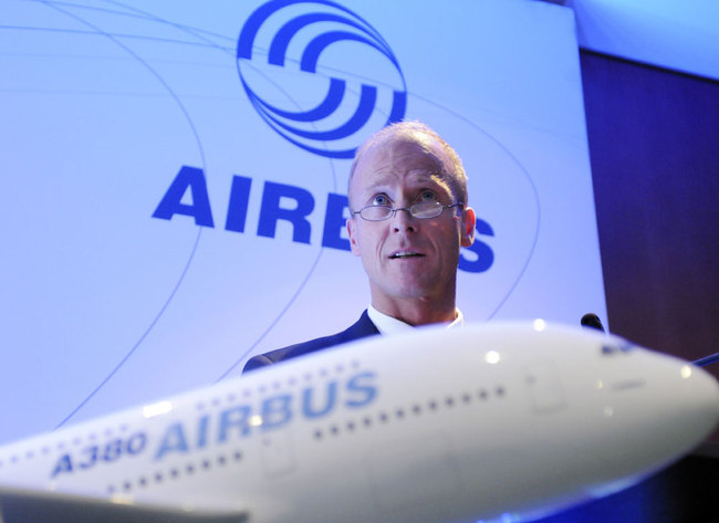 Chief Executive Officer of AIRBUS Tom Enders addresses an audience during a talk on the subject: "Aviation: World, Wide, Web" at the European Parliament in Brussels, Tuesday Nov.17, 2009. [File photo: AP/Thierry Charlier]