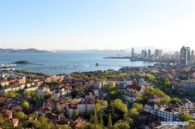 Photo taken on May 3, 2018 shows the old town of Qingdao, east China's Shandong Province. The 18th Shanghai Cooperation Organization (SCO) Summit is scheduled for June 9 to 10 in Qingdao, a coastal city in east China's Shandong Province. [Photo: Xinhua]