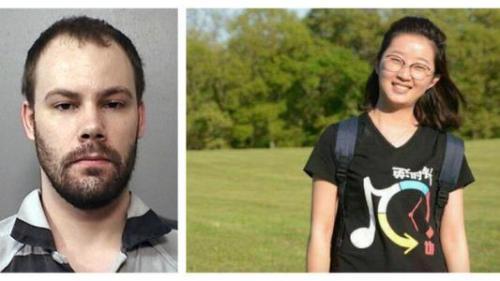 Brendt Christensen (L), suspect of kidnapping Zhang Yingying. A photo of Zhang Yingying released by the police (R) [Photo: police.illinois.edu]