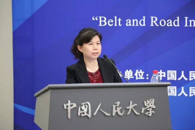 File photo of Liu Ying, a professor focused on the Belt and Road Initiative with the Chongyang Institute for Financial Studies at Renmin University of China. [Photo: CCTV]