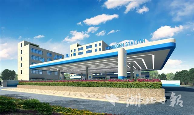 Construction of a hydrogen station started Monday in Wuhan, capital of central China's Hubei Province, as the city plans to operate 100 hydrogen-powered buses this year.[File Photo: cnhubei.com]