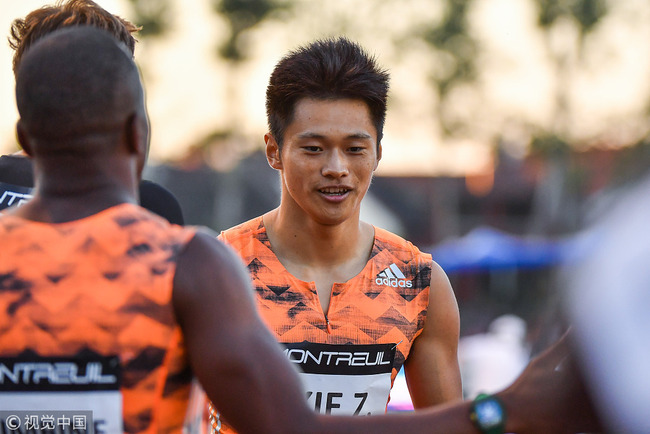 Zhenye Xie during the meeting of Montreuil on June 19, 2018 in France. [Photo: VCG]