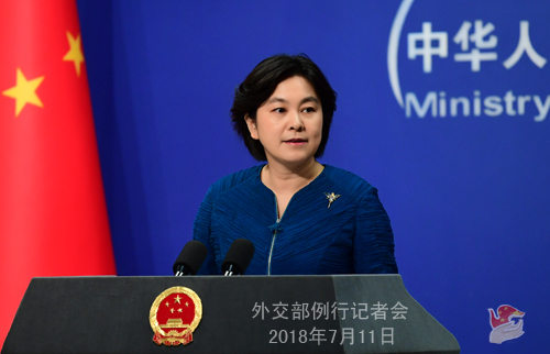 Hua Chunying, the Foreign Ministry spokeswoman. [Photo: fmprc.gov.cn]