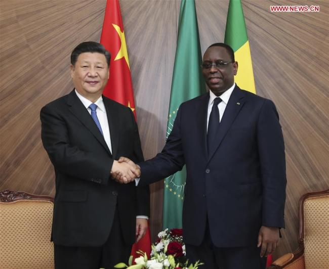 Chinese President Xi Jinping and Senegalese President Macky Sall hold talks in Dakar, Senegal, July 21, 2018. [Photo: Xinhua]