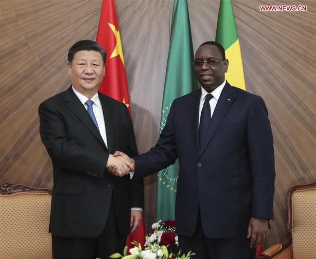 Chinese President Xi Jinping and Senegalese President Macky Sall hold talks in Dakar, Senegal, July 21, 2018. [Photo: Xinhua]