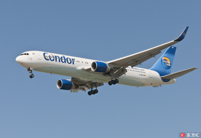 A Condor Airlines jet [File Photo: IC]