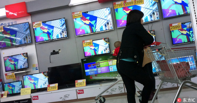 Chinese spending on TV programming and commision now tops that of the UK for the first time. [File photo: IC]