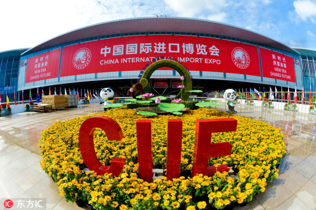 Photo taken on November 4, 2018 shows the National Exhibition and Convention Center (Shanghai), the main venue to hold the upcoming first China International Import Expo (CIIE). [Photo: IC]