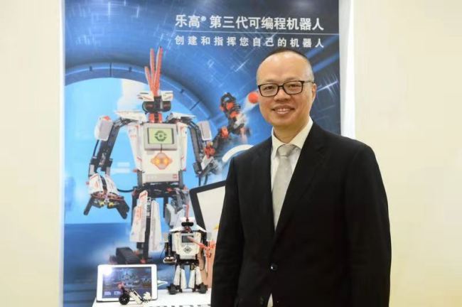 A file photo of Paul Huang, Senior Vice president of the LEGO Group. [Photo provided to China Plus]