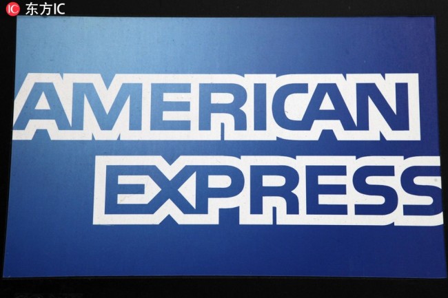 Logo of the American Express Company. [Photo: IC]