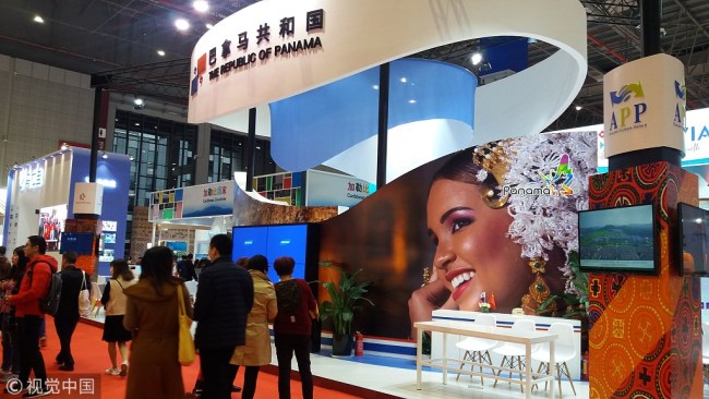 The national exhibition for Panama at the China International Import Expo in November, 2018. [File Photo: VCG]
