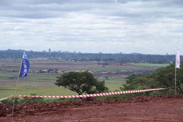 A glimpse of downtown Harare from the site of Zimbabwe's new parliament building. [Photo: China Plus]