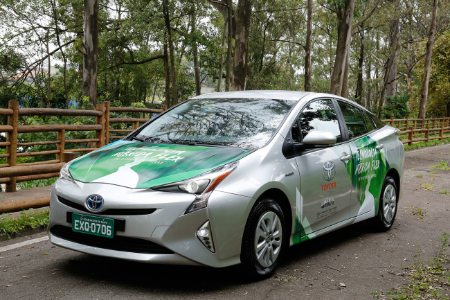 The prototype of Toyota's ethanol hybrid vehicle posted on Toyota's official website. [Photo: toyota.co]
