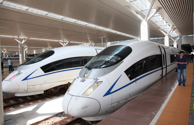 China's high-speed trains. [File Photo: IC]