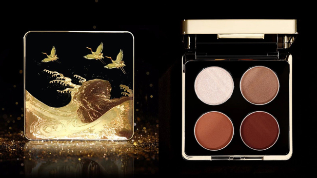 Photo shows the eye shadow palette released by the Palace Museum, December 11, 2018, just one day ahead of China's "Double Twelve" online shopping promotion. The new collection includes lipsticks, eye shadows, blush and highlights based on historic Chinese themes. [Photo: The Palace Museum Taobao]