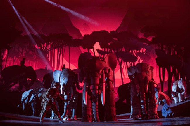Stage play The Last Warrior Elephant[courtesy [Courtesy of Shanghai Puppet Theatre]