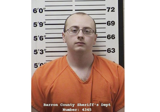 This photo provided by the Barron County Sheriff's Department in Barron, Wis., shows Jake Thomas Patterson, of the Town of Gordon, Wis., who has been jailed on kidnapping and homicide charges in the October killing of a Wisconsin couple and abduction of their teen daughter, Jayme Closs. Closs was found alive Thursday, Jan. 10, 2019, in the Town of Gordon. [Photo: Barron County Sheriff's Department via AP]