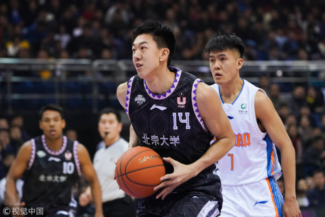 The 2018-2019 season CBA All-Star Rookie Challenge is held in Qingdao, Shandong province, on Saturday, January 12, 2019. [Photo: VCG]