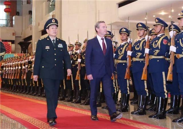 China's State Councilor and Defense Minister Wei Fenghe meets with Australian Minister for Defense Christopher Pyne in Beijing, on January 24, 2019. [Photo: Huanqiu.com]