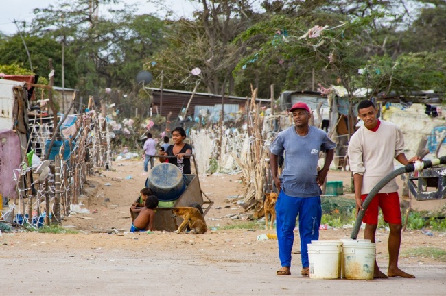 The 'Torres de la Majayura' settlement in Maicao houses more than 400 families are seen in La Guajira, Colombia on January 31, 2019. [File Photo: IC]