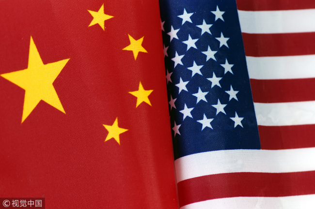 National flags of China and the U.S. [File photo: VCG]